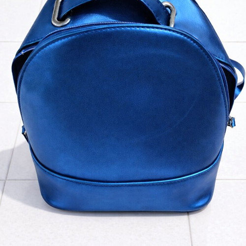 Backpack blue metallic like new