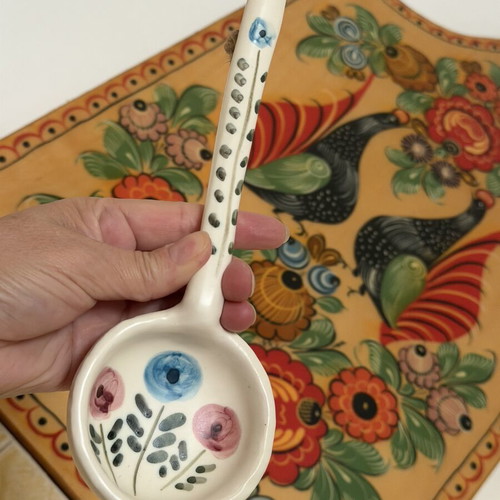 Decorative handmade painted spoon new