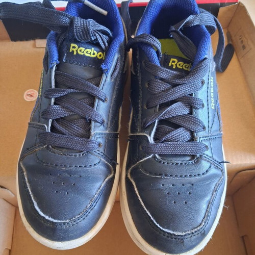 Reebok kids' shoes size 28, blue athletic sneakers