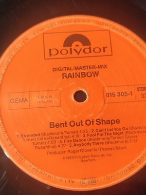 Bent Out Of Shape vinyl record used with scratches