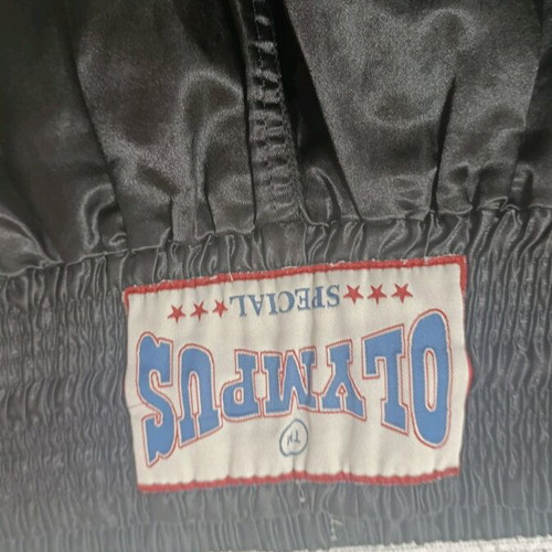Satin boxing shorts like new