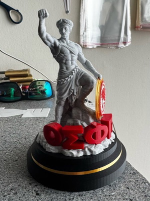Olympiakos Statue with NFC on Shield like new, official replica