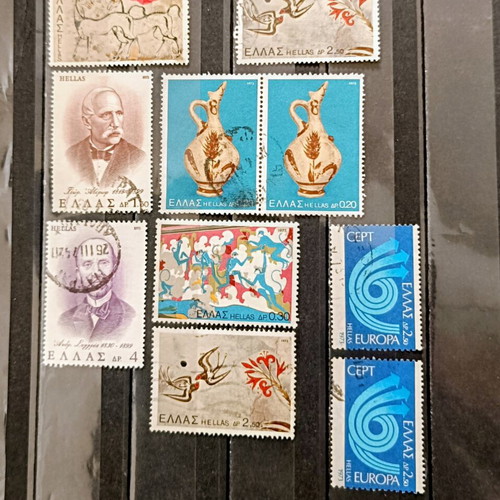 Γραμματόσημα Ελλάδα πακέτο 10 1973 σαν καινούργιο