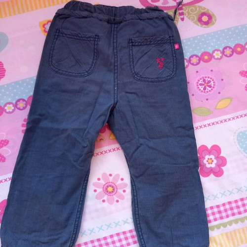 Babyface fabric pants for girls 98 cm like new, blue