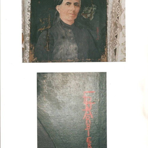 E. Barbieri 1898 painting, portrait of a lady