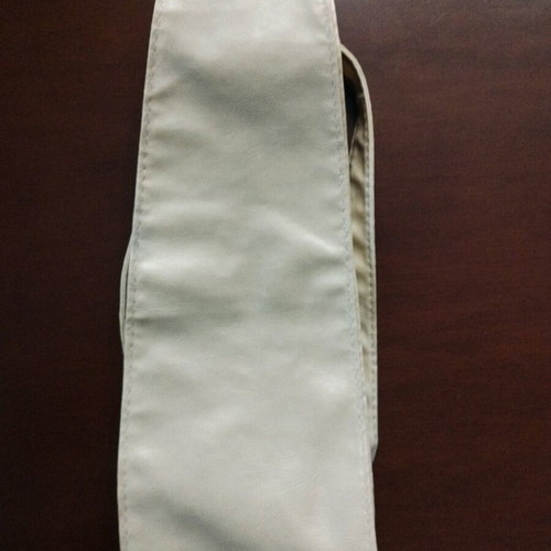 Beige faux leather belt like new, large about 2.5m