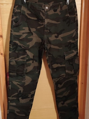 Παντελόνι Camouflage denim cargo L καινούργιο, πολύχρωμο