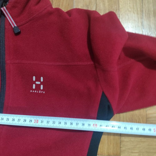 Haglöfs women's fleece deep red size S like new