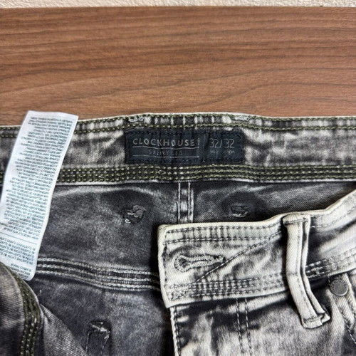 Clockhouse Skinny Biker Grey Acid Wash Jeans like new