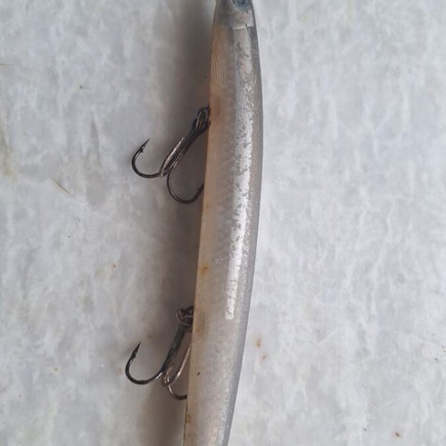 Rapala Max Rap used fishing lure in gopa color with green eyes