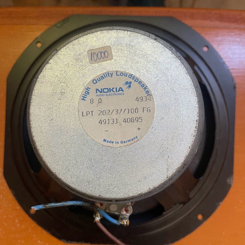 Vintage floor speakers upgraded with Nokia Germany woofers and Foster Japan tweeters used