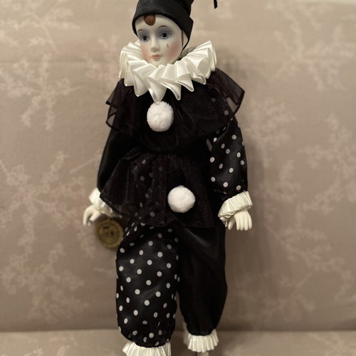 Pierrot Porcelain Doll from Reinart Faelens Kollektion like new