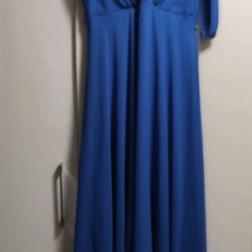 Makis Tselios Fashion formal dress blue like new