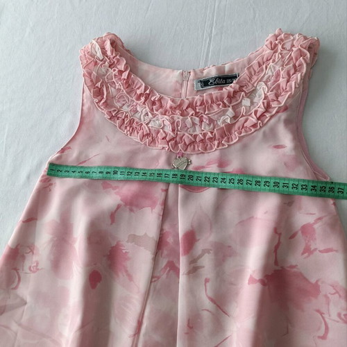 Evita pink girl dress like new, size 10 years