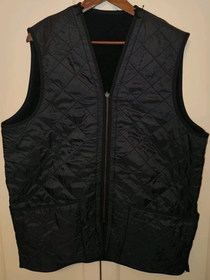 Barbour vest navy blue Large like new