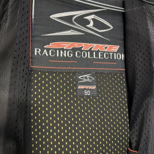 Spyke split motorcycle suit used, leather with protections size 50-L