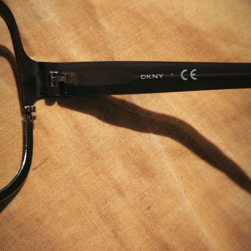 DKNY optical sunglasses frame like new, brown and silver