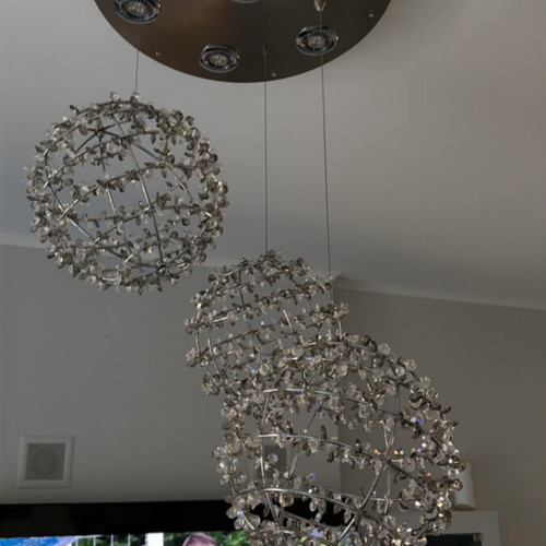 Swarovski multi-light chandelier