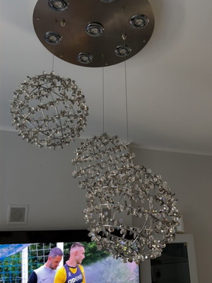 Swarovski multi-light chandelier