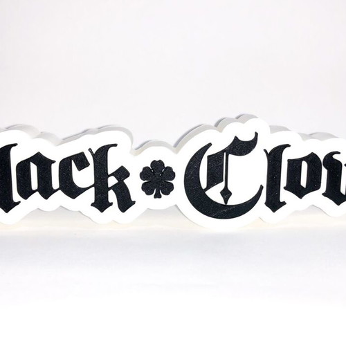 Black Clover decorative logo 3D print new