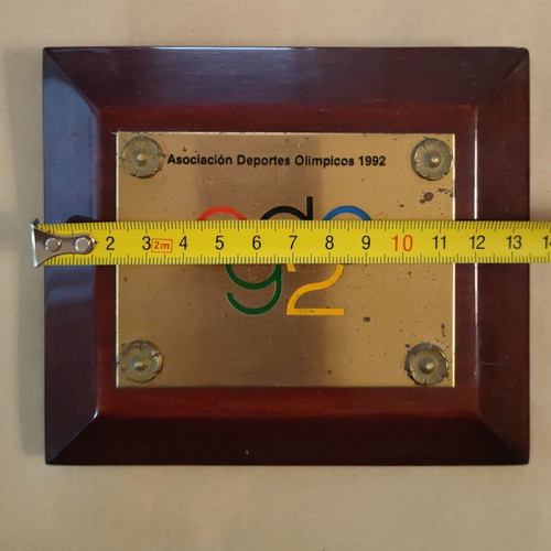Olympic Games 1992 plaque used