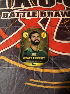 Alisson Topps Match Attax 2025/2026 Chrome Award Winner Sticker