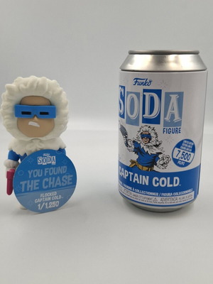 Chase Flocked Captain Cold Funko Soda like new