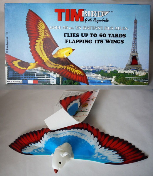 VINTAGE 1985 TIM BIRD ΙΠΤΑΜΕΝΟ ΠΟΥΛΙ ΑΕΡΟΠΛΑΝΑΚΙ ΠΟΥ ΦΤΕΡΟΥΓΙΖΕΙ ! RUYMBEKE FRANCE ΚΑΙΝΟΥΡΓΙΟ !