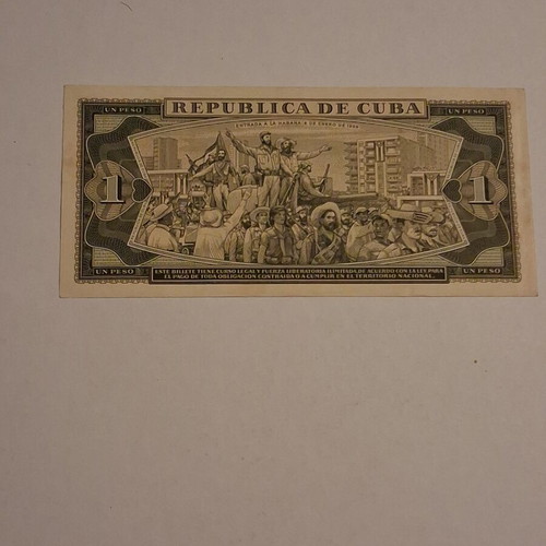 1 Peso Cuba 1978 banknote