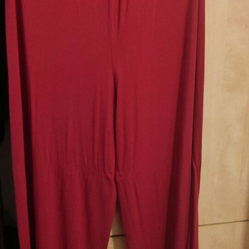 Unalome pants with elastic waist like new, red