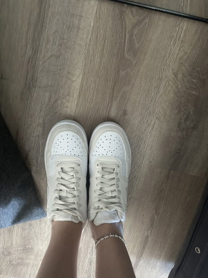 Nike sneakers white with beige, like new, size 41