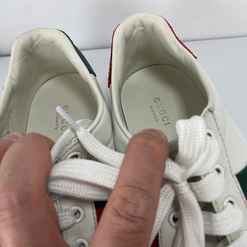 Gucci Ace leather sneakers used, size EU 40, white