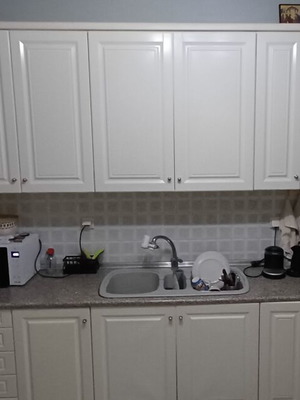 Kitchen cabinets used with sink, faucet and extractor, length 3.80m