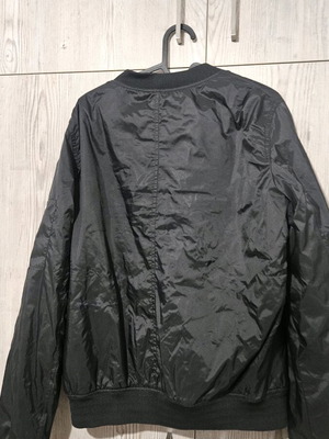 Bomber jacket used, size L, black with stain