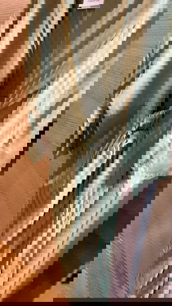 φόρεμα milkwhite σατέν light green