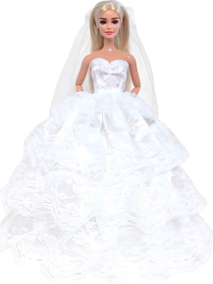 29cm Doll Wedding Dress "Fairytale Wedding Dress" - 7174