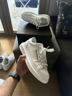 Karl Lagerfeld sneakers, white, wide fit, size 42