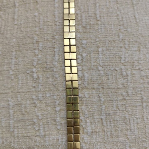 Vintage Amer KJ Rolled Gold Cuff Bracelet used
