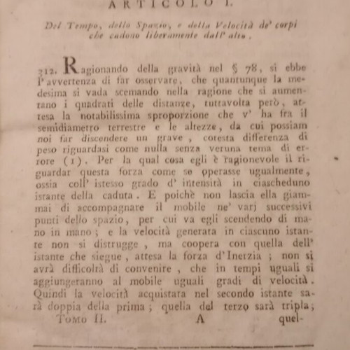Elementi di Fisica Sperimentale Volume II used Italian physics book by Giuseppe Saverio Poli