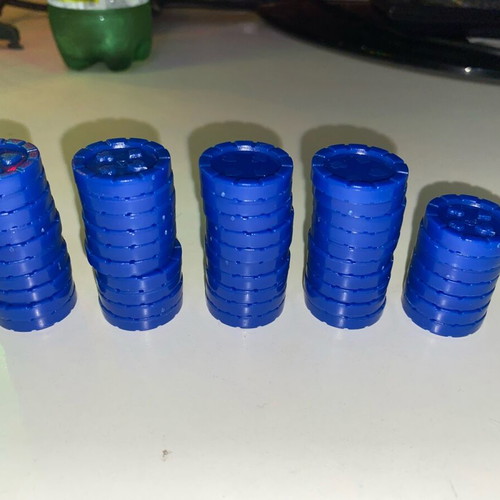 Sequence board game used with missing pieces