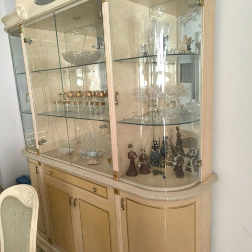 Dining set with buffet and 6 chairs like new, Italian style