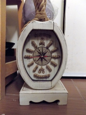 Nautical decorative clock used