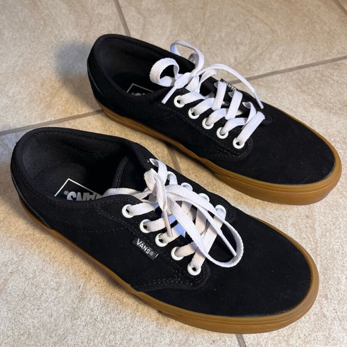 Vans Era black with brown sole like new athletic shoes size 39