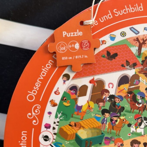 Janod children's puzzle 208 pieces like new