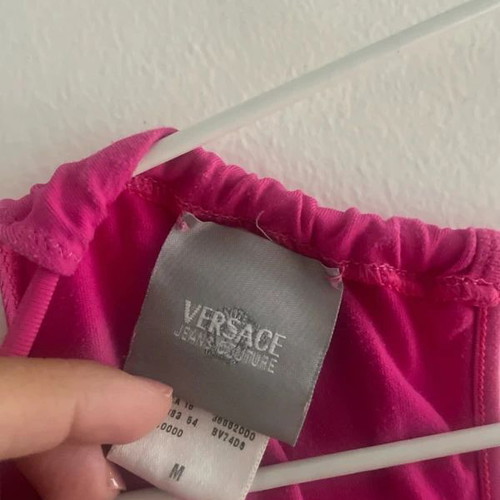 Versace fuchsia dress size M used, lycra fabric
