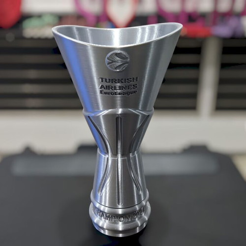 Euroleague Trophy 2024 Panathinaikos Made-to-Order Silver Silk PLA
