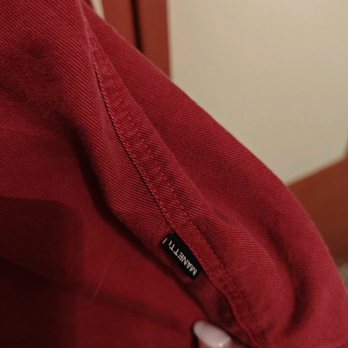 Manetti Men's Long-Sleeve Shirt Like New, Red, Size M