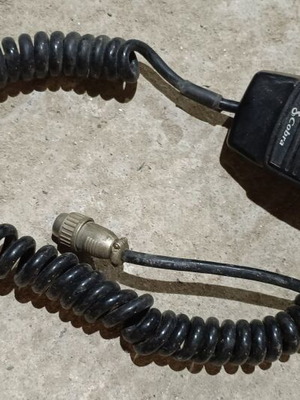 Cobra CB microphone used with 6-pin plug and channel control buttons