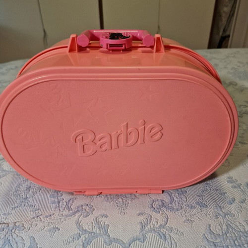 Barbie dollhouse playset with bed, lamp, TV