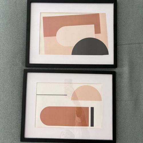 H&M HOME frames new, set of 2 with mat 30x40 cm